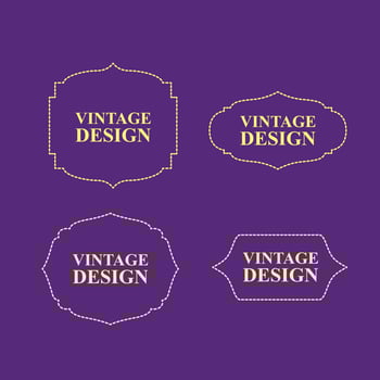 vintage design label for premium product vector
