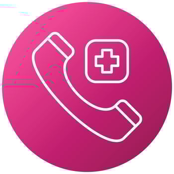 Emergency Call Icon Style vector
