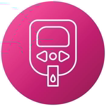 Diabetes Test Icon Style vector