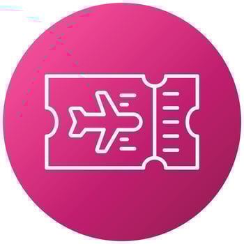 Plane Ticket Icon Style vector