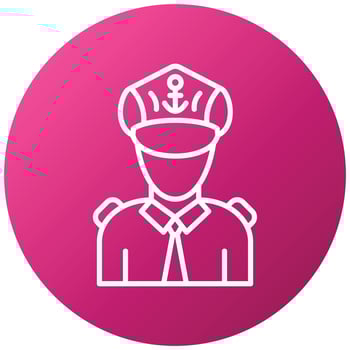 Captain Icon Style vector