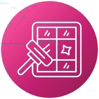 Cleaning Window Icon Style vector