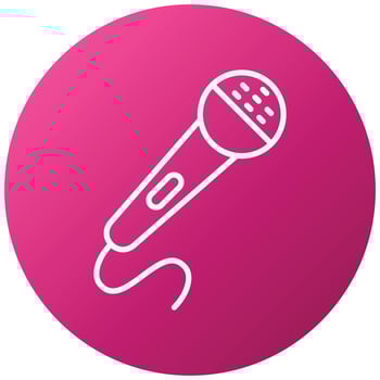 Microphone Icon Style vector