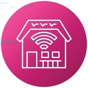 Smart House Icon Style vector