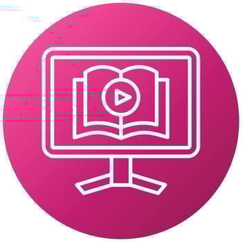 Video Tutorial Icon Style vector