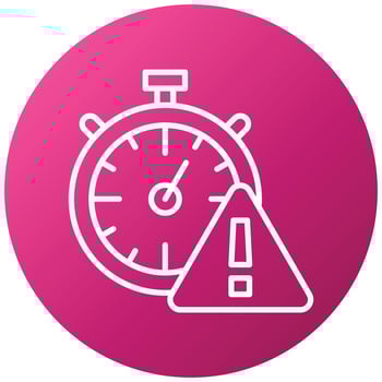Time Alert Icon Style vector