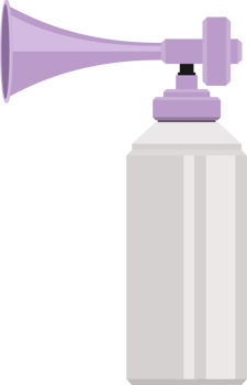 Air horn in flat style png
