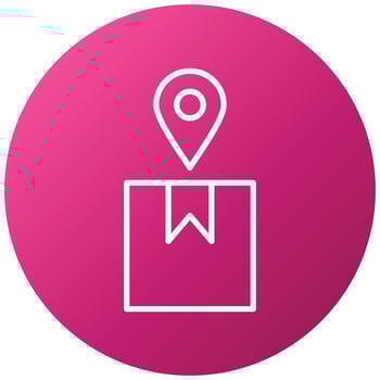 Parcel Tracking Icon Style vector