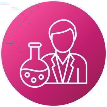 Chemist Icon Style vector
