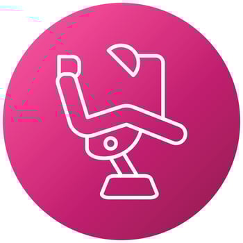Dental Chair Icon Style vector