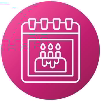 Birthday Event Icon Style vector