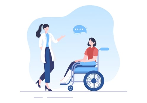 Hospital Medical Billing Service with Health Insurance Form for Hospitalization or Treatment on Cartoon Background Illustration vector