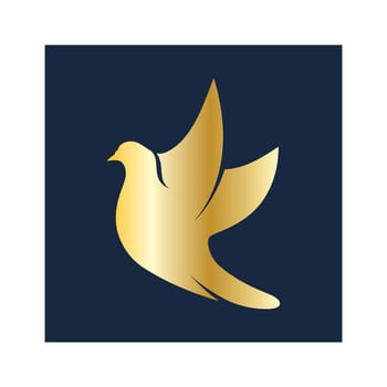 Bird wing Dove icon Template vector illustration