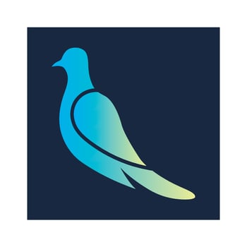 Bird wing Dove icon Template vector illustration