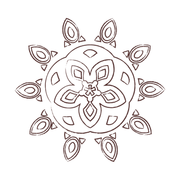 Mandala doodle line art png