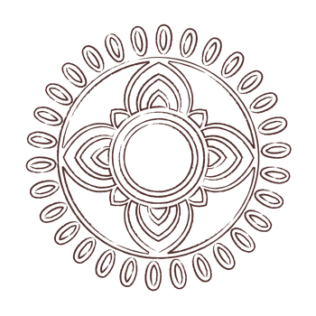 Mandala doodle line art png