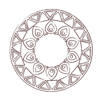 Mandala doodle line art png