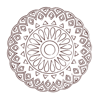 Mandala doodle line art png