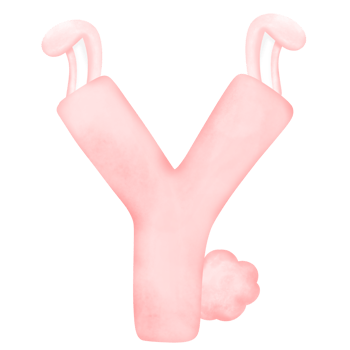 Rabbit Alphabet Letter png
