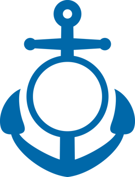 Anchor png illustration - monogram design