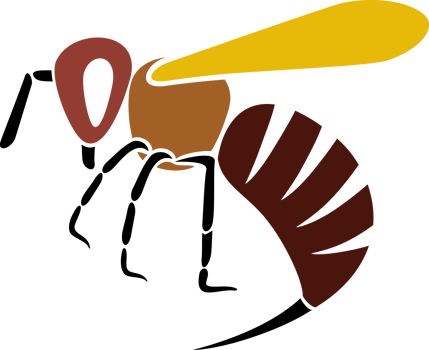 Angry bee insect png illustration
