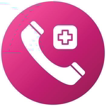Emergency Call Icon Style vector