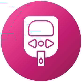 Diabetes Test Icon Style vector