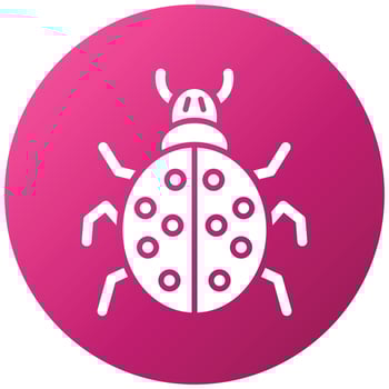 Ladybug Icon Style vector