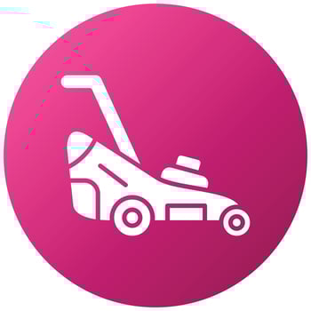 Lawn mower Icon Style vector