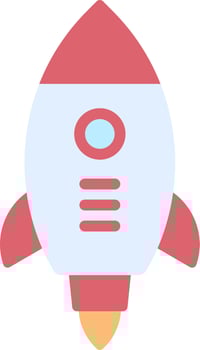 Ready to Launch Flat Color Icon vector