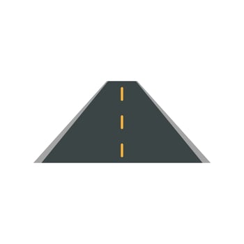 Highway Flat Color Icon vector