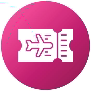 Plane Ticket Icon Style vector