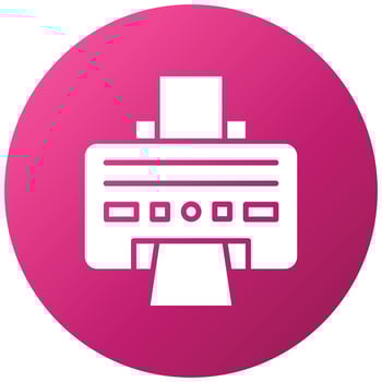Printer Icon Style vector
