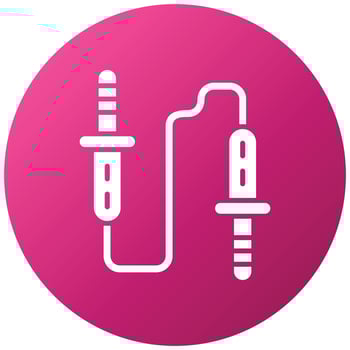 Audio Cable Icon Style vector