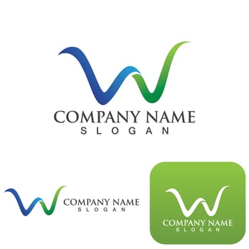 W Letter Logo Template vector