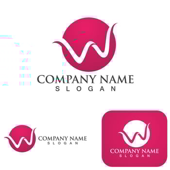 W Letter Logo Template vector