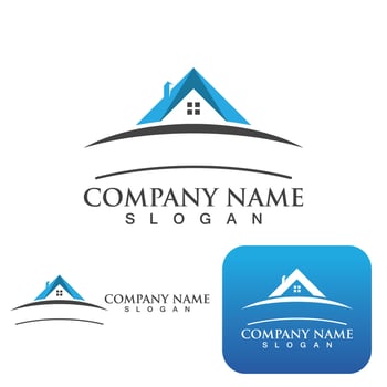 Home and building logo and symbol vector