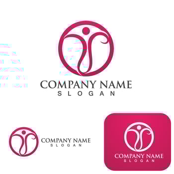 Healthy Life People Logo and symbol vector