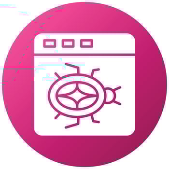 Website Bug Icon Style vector