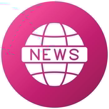 Global News Icon Style vector
