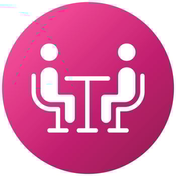 Interview Icon Style vector