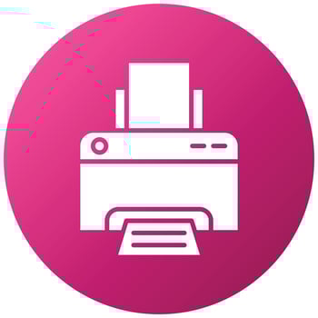 Printer Icon Style vector