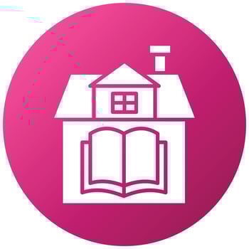 Homeschooling Icon Style vector