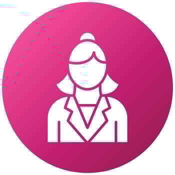 Female Teacher Icon Style vector