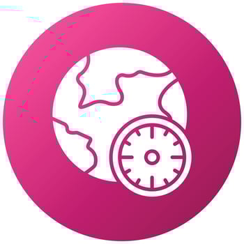 Time Zone Icon Style vector
