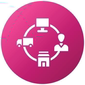Drop Shipping Icon Style vector