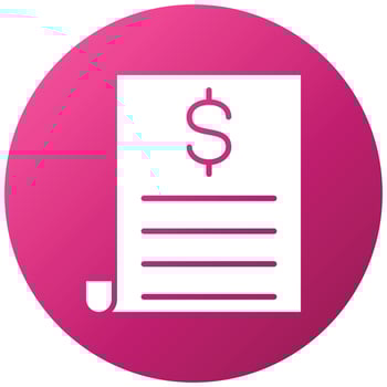 Bill Icon Style vector