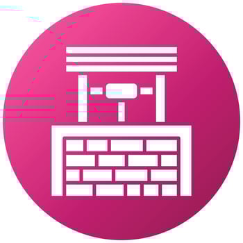 Water Well Icon Style vector