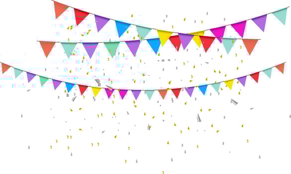 graphics festival flag multicolor for decorative happy for backdrop background vector illustration