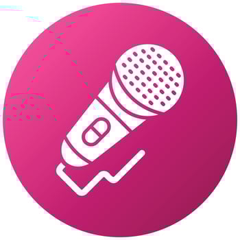 Microphone Icon Style vector